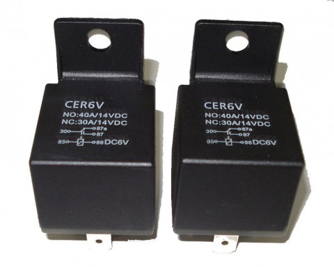 6 Volt Relay - Twinpack